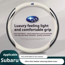 Car Carbon fiber Anti-slip knurling Leather Steering Wheel Cover For Subaru Brz Wrx Xv Ascent Forester Outback Impreza Legacy