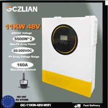 11KW 48V Inverter a onda sinusoidale pura 230Vac Inverter di corrente MPPT Inverter solare fotovoltaico 160A Caricatore solare PV 500VA