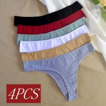 4 pz/set Perizoma In Cotone Per Le Donne Mutandine A Vita Bassa Sexy G-String Mutande Femminili Biancheria Intima Senza Soluzione di Continuità Lingerie Sexy Intimo