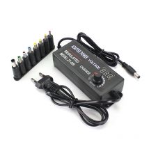 Adaptador ajustable AC DC, fuente de alimentación de pantalla LED de 12V voltios, 220V a 3V, 5V, 9V, 12V, 24V, 36V con conector Jack DC
