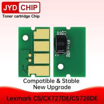 Chip della cartuccia per Lexmark CS727DE CX727DE CS728DE Chip della cartuccia della stampante Reset 75 b20k0 75 b20c0 75 b20m0 75 b20y0 Chip di Toner