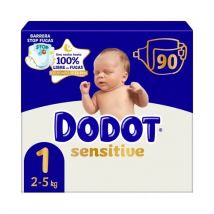 Pañales Dodot Sensitive T1(2-5KG) 90ud -T2(4-8KG) 88ud-T3(7-11KG)1PACK*56 total 112ud-T4(10-15KG)1PACK*48 total96ud-T5(12-17KG)1PACK*44 total 88ud-T6(14+KG)1PACK*41 total 82ud