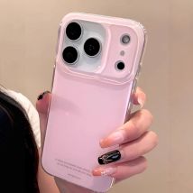 Niedliche einfarbige rosa Handyhülle für iPhone 17 16 15 14 13 Pro Max, stoßfeste Schutzhülle, schöne weiche Rückseite für iPhone 17pro