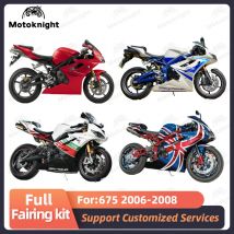 Passend für Triumph Daytona 675 675R 2006 2007 2008 Verkleidungsset, kompletter Satz Motorradverkleidungen, lackierte Karosserie, neues ABS-Kunststoff, 4 Geschenke