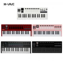 M-VAVE SMK-37 PRO MIDI-Controller mit 37 Tasten, tragbare integrierte Synthesizer-Tastatur, digital, mit 16 RGB-Pads, 8 Knöpfe, Tastatur