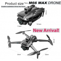 2025 New M66 Drone HD Folding Remote Control With Camera And Screen 5G FPV Camera Quadcopter Brushless Motor RC Quadcopter