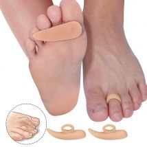 Pexmen 2/4Pcs Gel Hammer Toe Straightener Hammertoe Correctors Toe Straightening Cushion for Mallet and Overlaping Toes