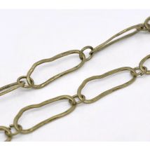 Handamde Link Kette Erkenntnisse Antike Bronze Farbe Metall Ketten DIY Halskette Armbänder Schmuck Zubehör Geschenke 25x9mm,1M