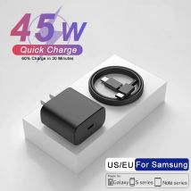 45w usb c supers chn elles Ladegerät für for Samsung Galaxy S24 S23 S22 S21 Ultra S10 plus A55 A54 A53 Schnell ladegerät Typ C Kabel zubehör