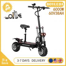 BOYUEDA S3-11 Elektroroller, 2 x 3000 W Motor, 60 V 38 Ah Batterie, 120 km Reichweite, 85 km/h Höchstgeschwindigkeit, 11-Zoll-Reifen, LCD-Display