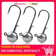1g 2g 3g 4g -20g di tutte le dimensioni pesca jig testa gancio per verme richiamo morbido esca, testa rotonda manovella jigging ami da pesca