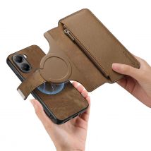 Di lusso 2 in 1 Carte con cerniera magnetica staccabile Solt Custodia in pelle a portafoglio per Xiaomi POCO F7 X7 Pro X5 X6 5G F6 F5 X6Pro Custodia