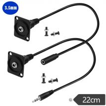 22 cm DC3,5 mm TRS-Stecker und Buchse, kurzes Kabel, Installations-Audio-Anschluss, TRS 1/8 Stereo-Kopfhörer-Installationsbuchse
