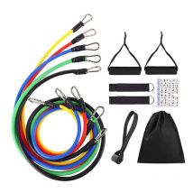 11 unids/set cuerda de tracción, bandas de resistencia, equipo de Fitness portátil, correa de tobillo, expansor de pecho, banda elástica para ejercicio