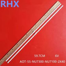 Striscia di retroilluminazione a LED per 55 pollici V8N4-550SM0-R1 BN96-46033A UE55NU7470 UE55NU7472U UE55NU7500U UE55NU7475U UE55RU7300 UE55RU7372