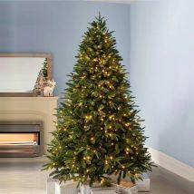 Albero di Natale crittografato in PE + PVC da 120-300 cm con luce a LED per decorazioni domestiche e natalizie Decorazioni natalizie o decorazioni di Capodanno