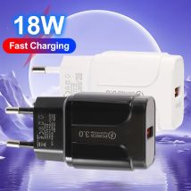 18W QC 3.0 3A Szybka ładowarka USB Szybkie ładowanie 3.0 Ładowarka do telefonu iPhone dla Huawei Samsung Xiaomi Redmi Wtyczka EU US