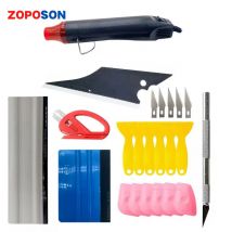 Heißer Vinyl Film Tool Kit Werkzeug Zoposo Vinyl heatgun Schaber Suite Rakel Set Micro Rakel Glatte Werkzeug Für Auto und Fenster Film