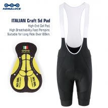 Kemaloce schwarz radsport hose shorts männer stoßfest 5d gel pad fahrrad lätzchen shorts reflektierende männer mtb lycra fahrrads trumpf hose knicker