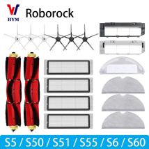 Do odkurzacza Roborock S5 S50 S51 S55 S6 S60 S6 Pure Akcesoria Filtr HEPA Ściereczka do mopa Boczna
