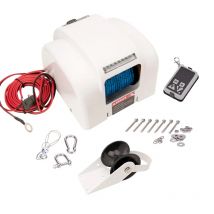 12V Marine Elektrische Ankerwinde Salzwasser-Bootswinde mit Funkfernbedienung, Ein/Aus-Funktion, 45LBS