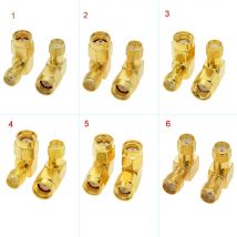2 PCS/Lot SMA to SMA Connector 90 Degree Right Angle SMA Male to Female Adapter for WIFI Antenna / FPV RF Connector