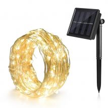 Solarna lampa LED Zewnętrzne wodoodporne lampki świąteczne Sznurek Świąteczna dekoracja Halloween Festoon Ogrodowa lampa Led Materiały imprezowe