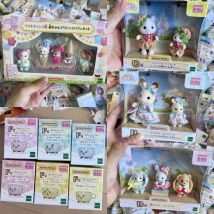 Heiße Anime sylvanian Puppe Figur Eis Belohnung Wald Familien Welt Kawaii Dekoration Modell Anhänger Spielzeug Kinder Geburtstags geschenke