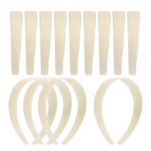 10 sztuk białych plastikowych opasek na głowę 5-25 mm zwykła bez zębów podstawa opaski na głowę do samodzielnego tworzenia biżuterii do włosów akcesoria do opasek na głowę