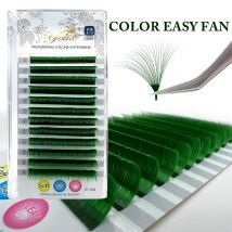 Yelix Easy Fanning Wimpernverlängerung zur Herstellung schneller Blüte, blühender Wimpern, einzelne Wimpern, bunte Wimpern in Rot/Grün/Blau