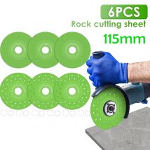 6pcs 4.5 Inch Diamond Cutting Disc for Angle Grinder 115mm Diamond Tile Cutting Disc Marble Cutter Blade for Marble Glass Cuttin