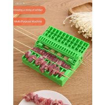 vanzlife Schnellspießmaschine Tragen Sie Schnurartefakt Hammelfleisch Schaschlik Spießmaschine Kabob Fleisch Kommerzielles Verschleißartefakt