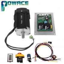 1100 W 1,1 kW DC Bürstenloser Drehmaschinen-Spindelmotor + Hauptsteuerplatine Kartensteuerung mit Drähten für CD-210V MX-210V WM-210V