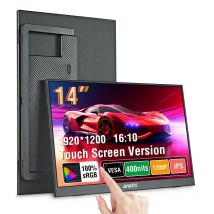 Anmite Monitor portatile touch screen da 14 pollici 16:10 400cd/m2 Computer da gioco Espandi display per XBox PS4/5 Switch Loptop