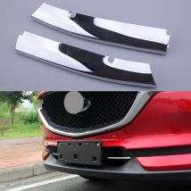2 stücke Chrom Front Stoßstange Unteren Grill Unten Abdeckung Trim ABS Fit Für Mazda CX-5 2017 2018 2019 2020
