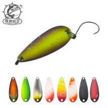 Dohna Peche Leurre Pesca Löffel ca. 2,5 g 30 mm bunter Löffelköder Kupfer Stream Metall Angelköder für Forelle Chub Lachs Hecht