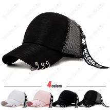 Klassisches Design mit Metallkrempe, personalisierte Baseballkappe, leicht und atmungsaktiv! Vier Farben zur Auswahl