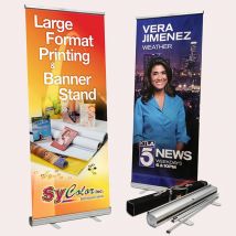 Benutzerdefinierter Druck-Display-Werbeständer, einziehbares aufrollbares Banner, Aluminium-Rollständer-Banner für Shop- und Versandmarkt