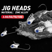 Jig Head Hook 3.5g 5g 7g 10g Shank Barbed Root Ned Rig Fishing T-tail Soft Lure Kit Big Fish Eye Tackle 1-10Pcs Gear Fishhook