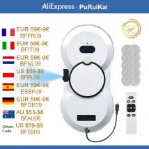 PuRuiKai robot aspirapolvere robot elettrico automatico per la pulizia delle finestre, con telecomando, spray automatico