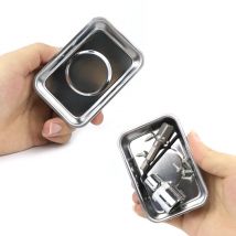 Vassoio magnetico Parti magnetiche quadrate Vassoio per viti ciotola per dadi automobilistici Bulloni Viti Parti Strumenti di stoccaggio di aspirazione