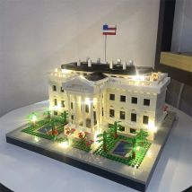 Presidential White House Micro Mini Building Block Toys Set:  Ideal Decorative Piece for Home and Office, Fantastic Gift Item
