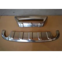 2 stücke für volvo xc60 2009 2010 2011 2012 2013 abs und edelstahl vorne und hinten stoßstange rutsch schutz schutz schutz platte trim