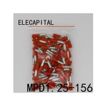 MPD1.25-156 MPD1-156 100PCS Bullet Shaped male Insulating Joint Wire Connector Electrical Crimp Terminal AWG22-16 MPD