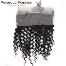 12-20" 180% Density Deep  Wave 360 Lace Frontal Closure Brazilian Deep Curly Human Hair Frontal Closure Swiss Transparent Lace