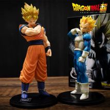 Bandai Dragon Ball 22 cm Son Goku Vegeta Figura Super Saiyan Figura Anime Figurine da collezione per bambini DBZ Action Figure Modello