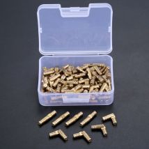 DRELD 100 stücke Messing Verdeckte Barrel Scharniere Schmuck Holz Boxen Schrank Versteckte Unsichtbare Möbel Scharnier 4*20mm mit lagerung Box