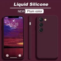 New Luxury Liquid Silicone Case For Samsung Galaxy S25 S24 Plus S23 S22 S20 S21Ultra Plus FE A52 A51 A72 Shockproof Soft Cover