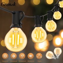 Vintage Garland G40 Globe Replacement Bulbs 1.5W US EU Connectable String Light Garden Wedding Birthday Gazebo Party Decoration