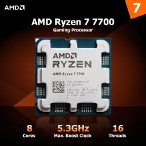 AMD Ryzen 7 7700 Processore CPU da gioco desktop 65W 5,3 GHz 8 core 16 thread Zen 4 AM5